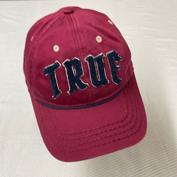 NEW With Tags NWT True Religion Goth Red Cap Size One Size - Picture 1 of 7